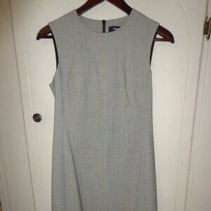 Theory Sleeveless Fitted Dress Size 2 Fully Lined Black/White Mini Houndstooth